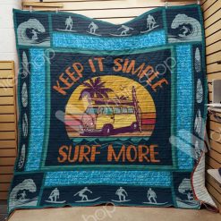 Surfing Keep It Simple Surf More Quilt Blanket