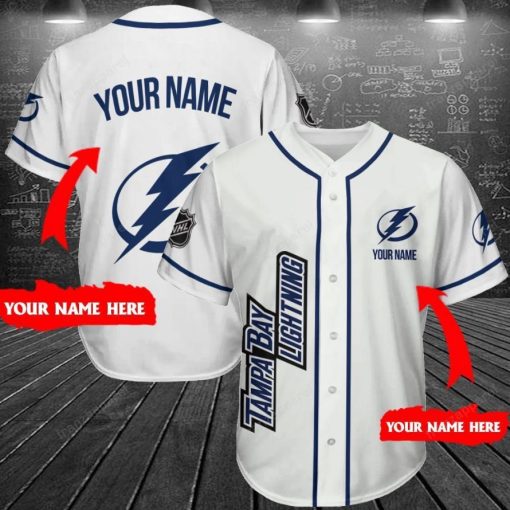 Tampa Bay Lightning Personalized Baseball Jersey Shirt 200