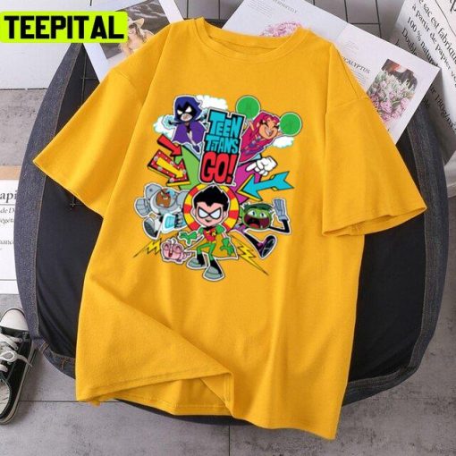 Teen Titans Go Funny Cartoon Design Unisex T-Shirt