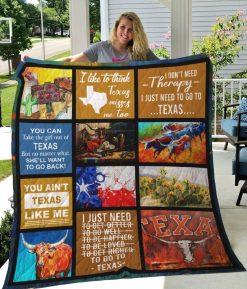 Texas I Don’t Need Therapy Quilt Blanket