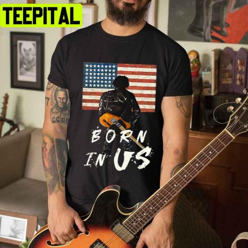 The Legend Guitaris America Born Is Us Unisex T-Shirt