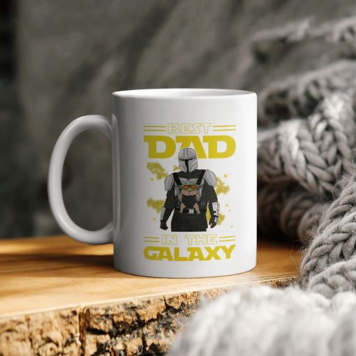 The Mandalorian Best Dad In The Galaxy Baby Yoda Ceramic Coffee Mug