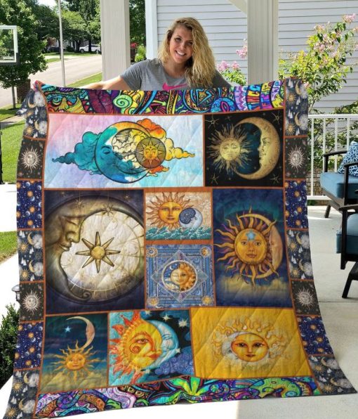 The Sun And The Moon Quilt Blanket