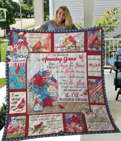 There Is Power In The Blood Quilt Blanket