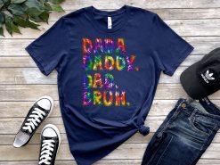 Tie Dye Style Dada Daddy Dad Bruh Happy Father’s Day Unisex T-Shirt