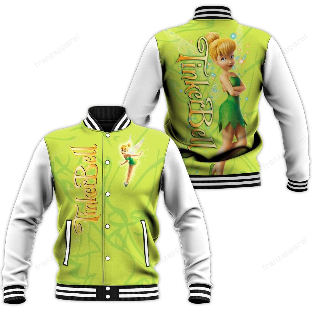 Tinker Bell Baseball Jacket 17 Personalized 3d Baseball Jersey