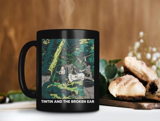 Tintin And The Broken Ear Mug The Adventures Of Tintin Mug Tintin Coffee Mug Premium Sublime Ceramic Coffee Mug Black