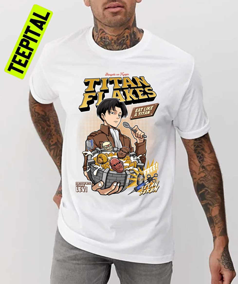 Titan Flakes Shingeki No Kyojin Anime Unisex T Shirt Teepital