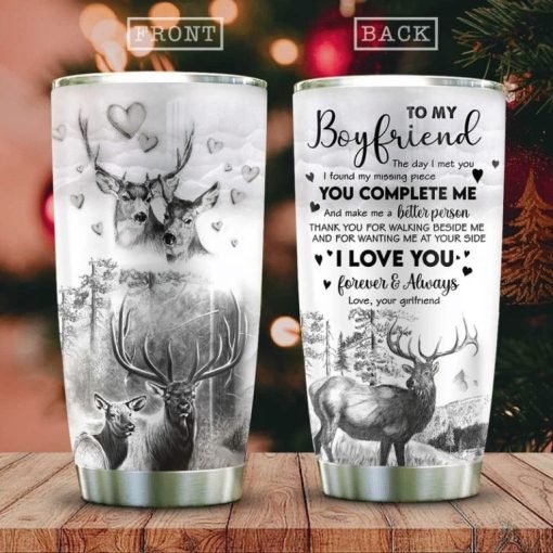 To My Boyfriend Stainless Steel Cup