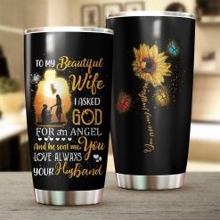 To My Wife Beautiful Wife Stainless Steel Cup