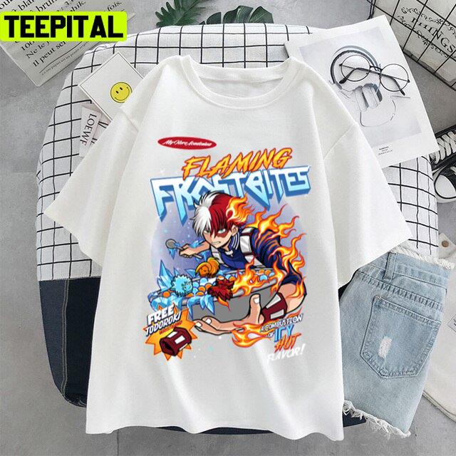 Todoroki Flaming Frostbites My Hero Academia Unisex T-Shirt