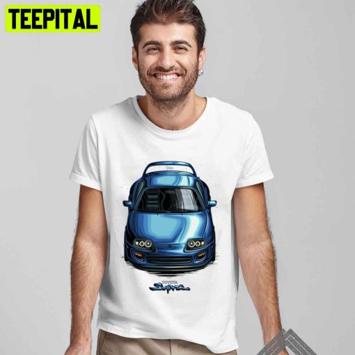 Toyota Supra Mk4 2jz Blue Unisex T-Shirt