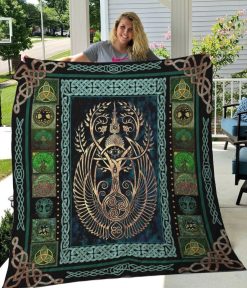 Tree Of Life Pattern Viking Quilt Blanket