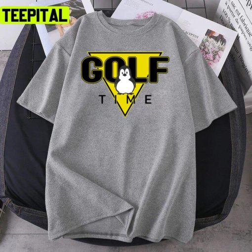 Trendy Penguin Golf Time Funny Unisex T-Shirt