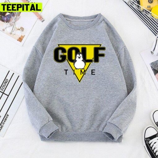 Trendy Penguin Golf Time Funny Unisex T-Shirt