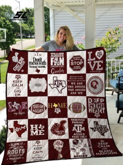 TX AampM Aggies Quilt Blanket