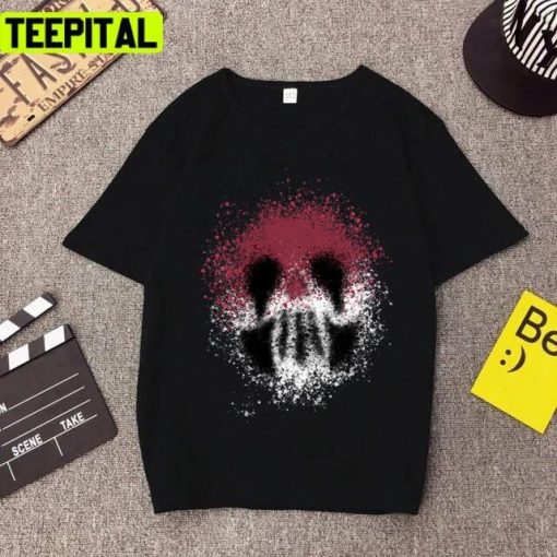 Vagabond Colored Skull Symbol Design Unisex T-Shirt