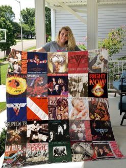 Van Halen Albums Quilt Blanket