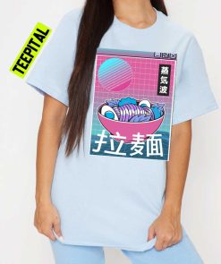 Vaporwave Ramen 90s Retrowave Sunset Pastel Goth Unisex T-Shirt