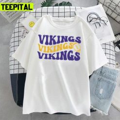 Vikings Text Design Football Minnesota Vikings Unisex T-Shirt