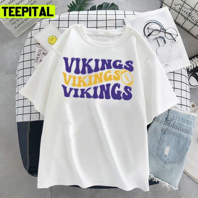 Vintage Vikings Football Unisex T-Shirt – Teepital – Everyday New Aesthetic  Designs