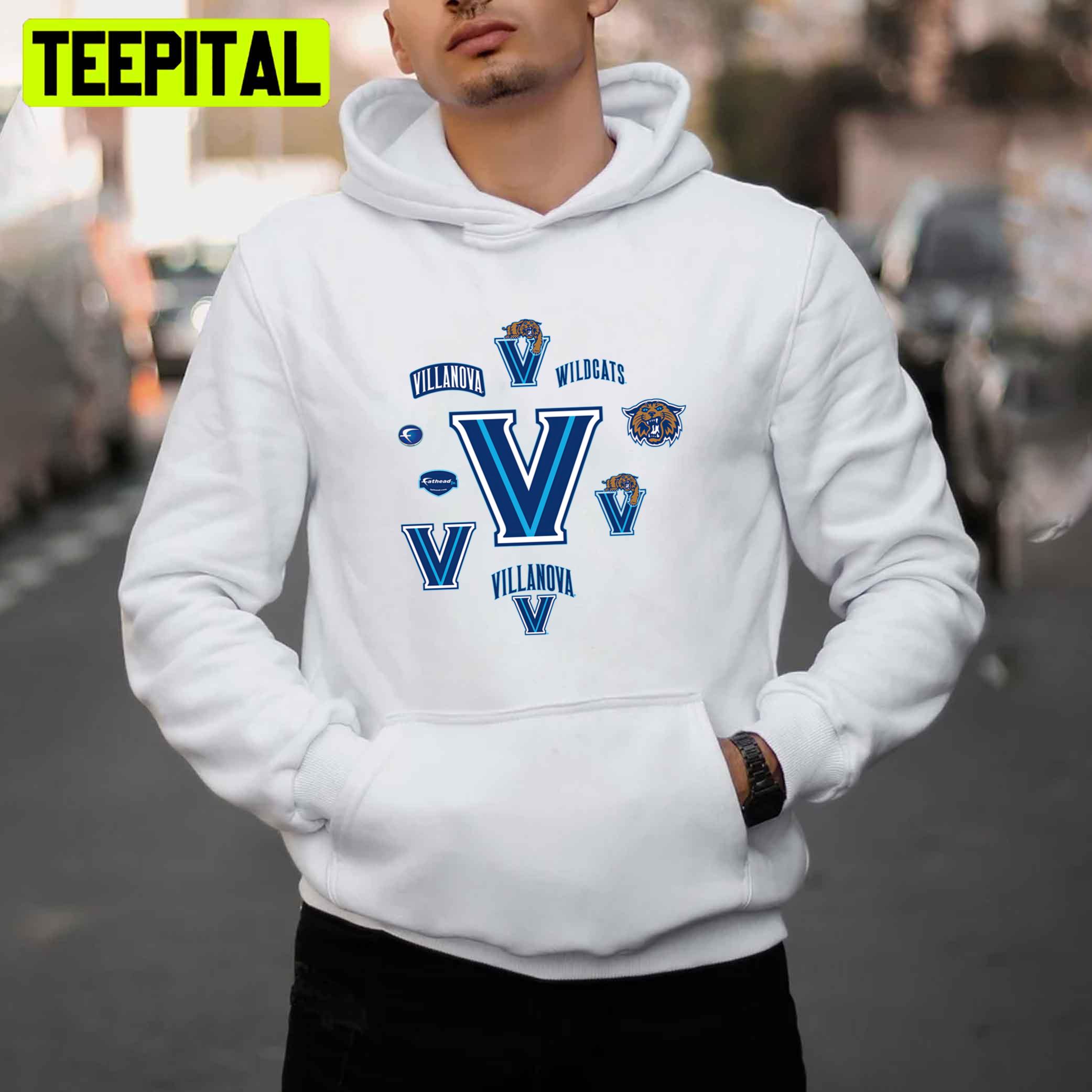 T-shirt Hoodie Top Villanova Wildcats men's basketball, blood t