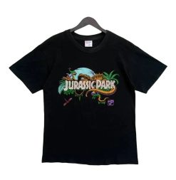 Vintage 1993 JURASSIC PARK Dinosaur Adventure Movie Film USA Shirt