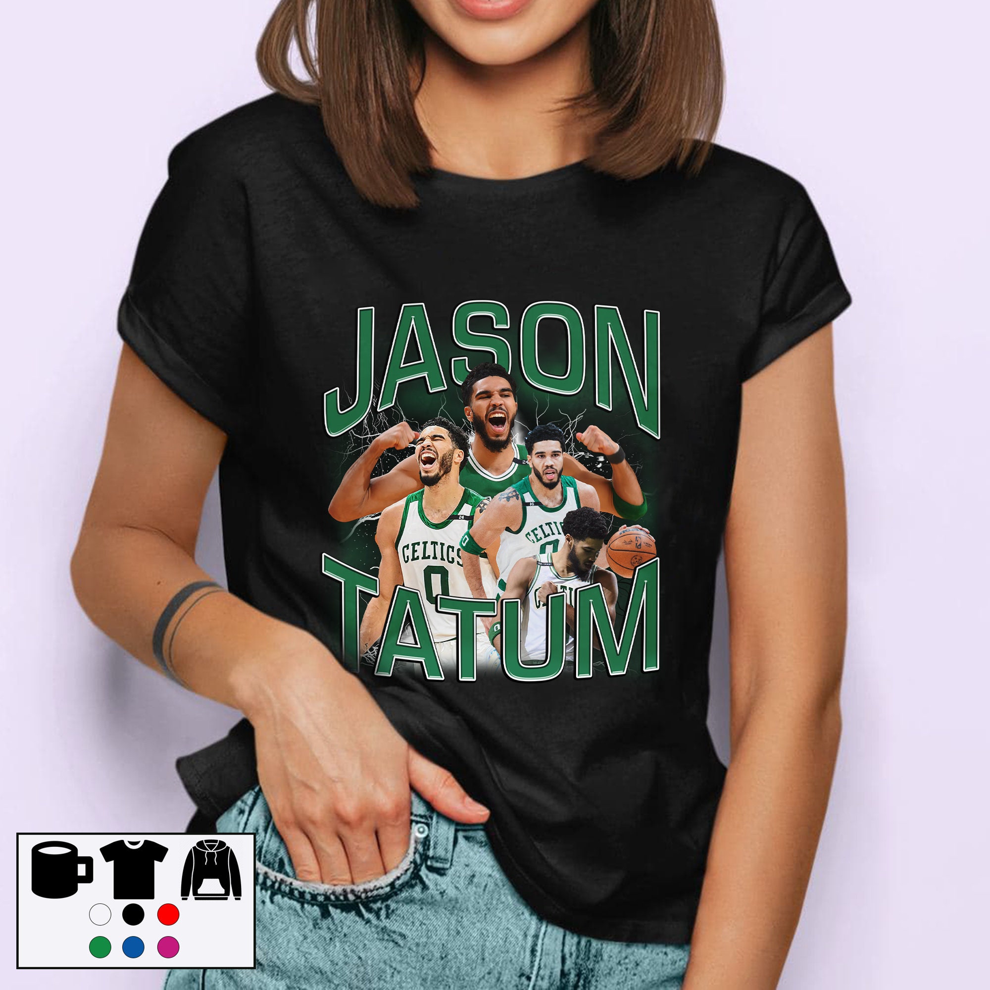 Vintage Green Style Jayson Tatum Boston Celtics Basketball Unisex T-Shirt