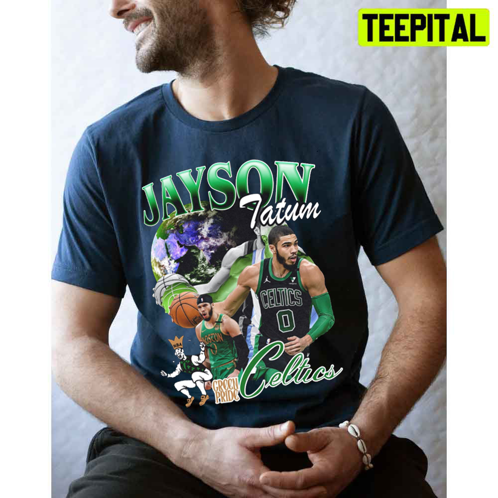 Jayson Tatum Vintage 90s Boston Celtics T-Shirt