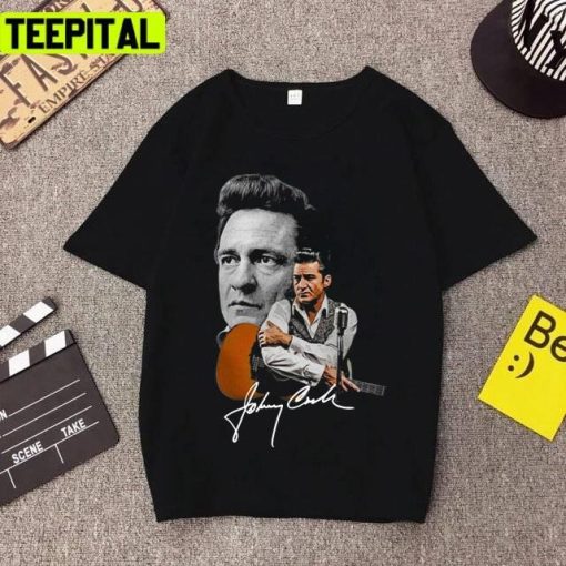 Vintage Johnny Cash Portrait Art Unisex T-Shirt