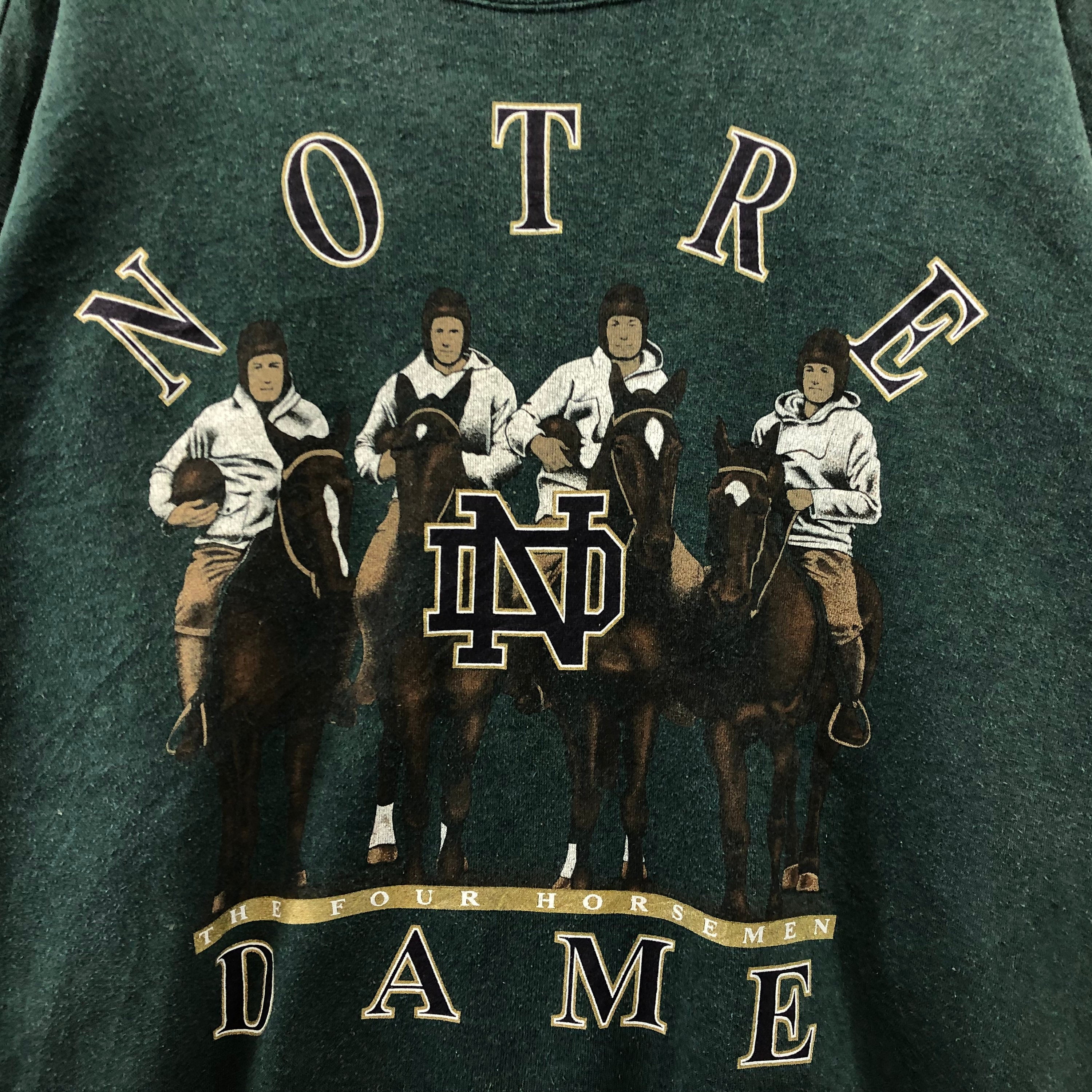 Vintage Notre Dame The Four Horsemen Big Logo Unisex T-Shirt