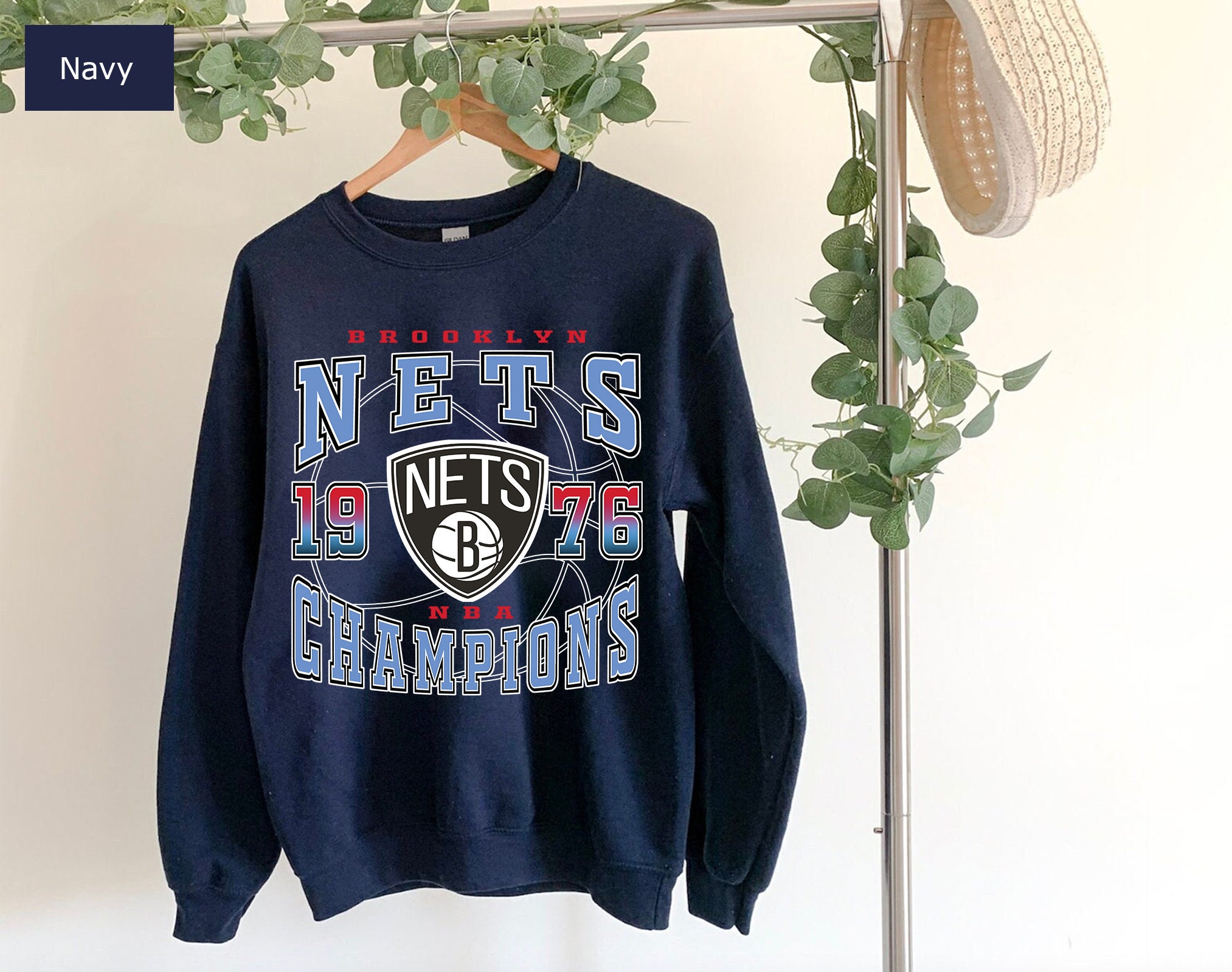 Vintage Style Brooklyn Nets 1976 Basketball Unisex Sweatshirt