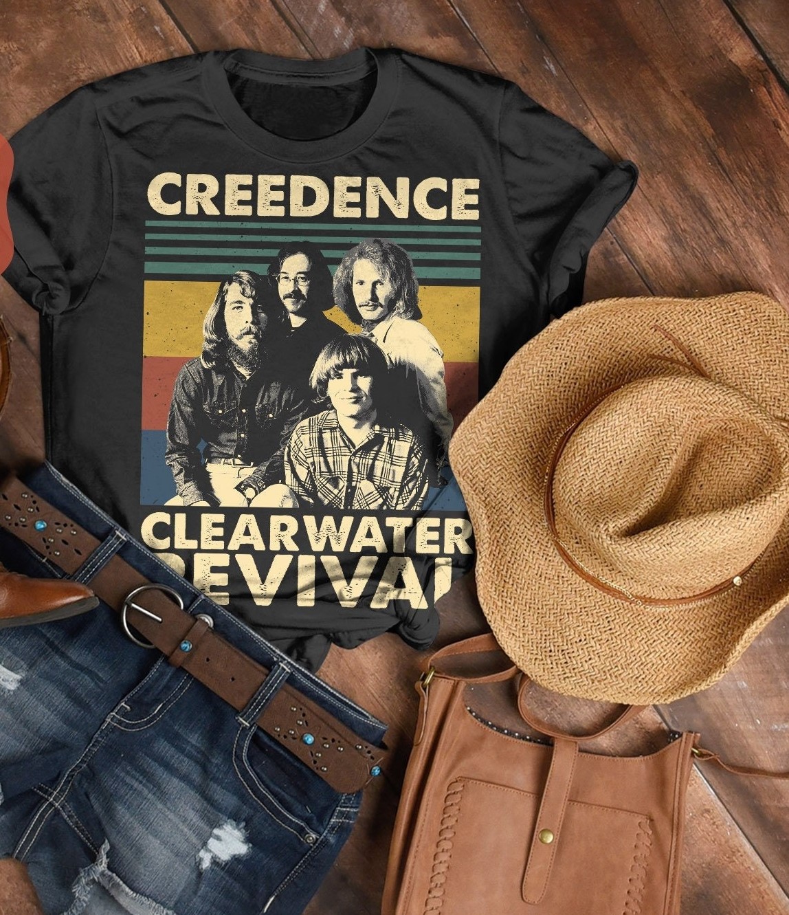 Vintage Style Creedence Clearwater Revival Unisex T-Shirt