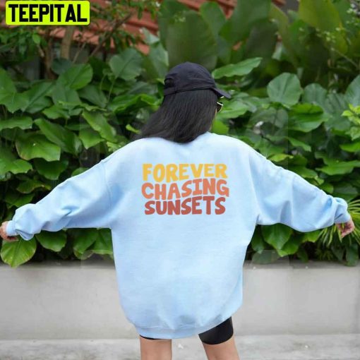 Vintage Style Forever Chasing Sunsets Unisex Hoodie