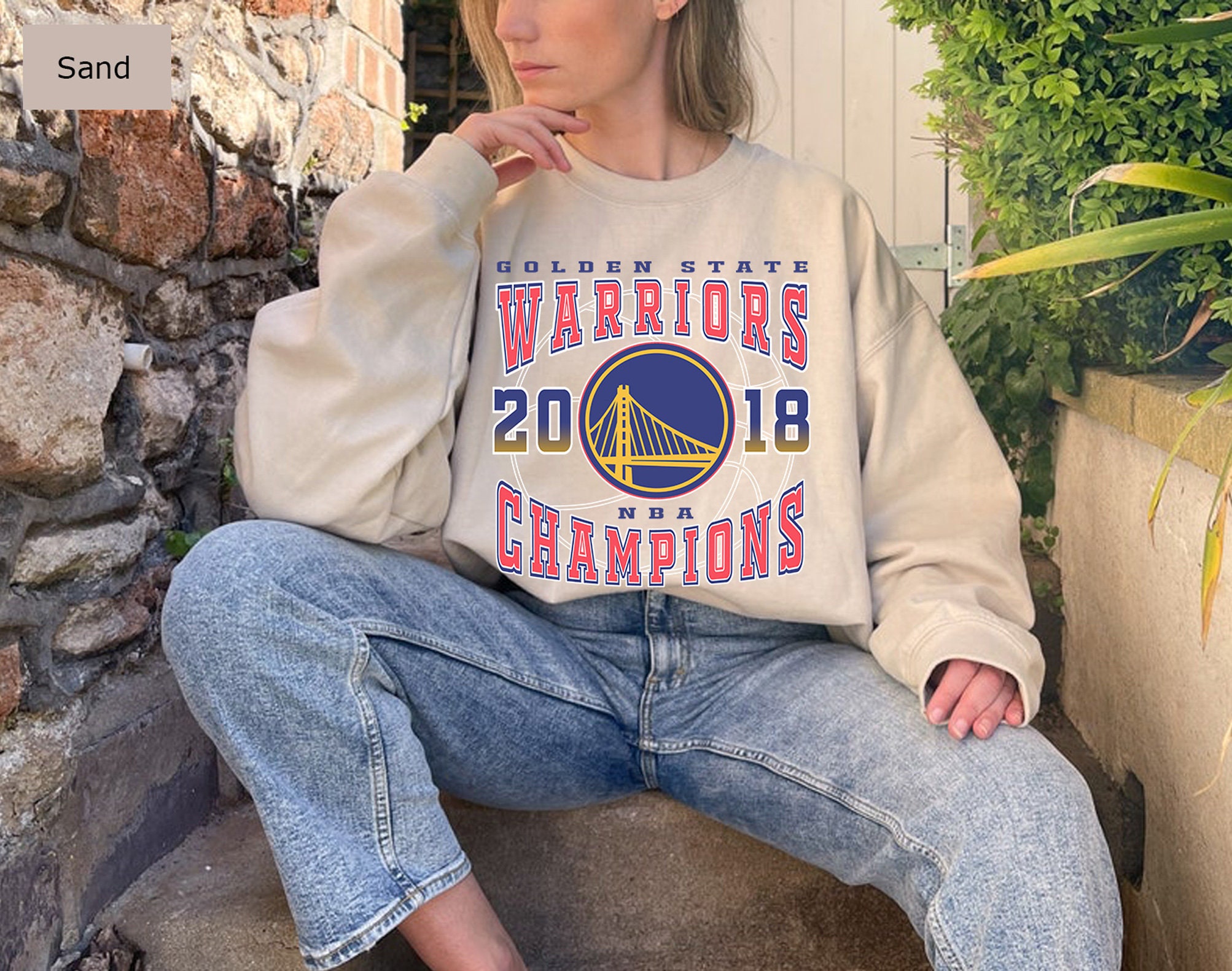 Vintage Style Golden State Warriors 2018 Basketball Unisex Sweatshirt