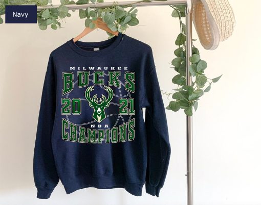 Vintage Style Milwaukee Bucks 2021 Basketball Unisex Sweatshirt