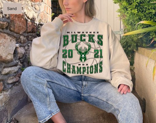 Vintage Style Milwaukee Bucks 2021 Basketball Unisex Sweatshirt