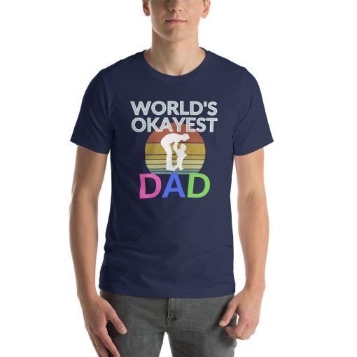 Vintage Sunset World’s Okayest Dad Happy Father’s Day Unisex T-Shirt