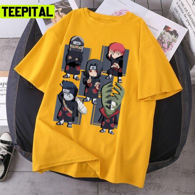 Weeb Manga Cartoon Cute Chibi Naruto Unisex T Shirt Teepital