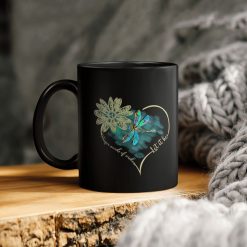 Whisper Words Of Wisdom Let It Be Dragonfly Ceramic Coffee Mug