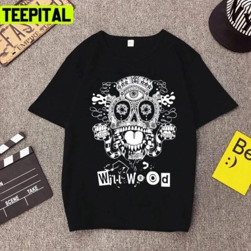 Will Wod Skull Retro Design Unisex T-Shirt