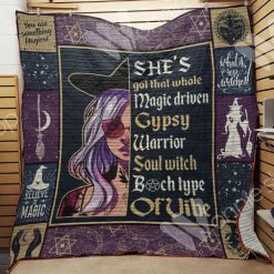 Witch You Are Something Magical Quilt Blanket