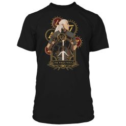 Witcher White Wolf Tarot Card T-Shirt