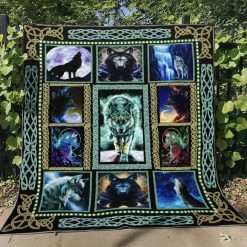 Wolf Picture Art Collection Quilt Blanket