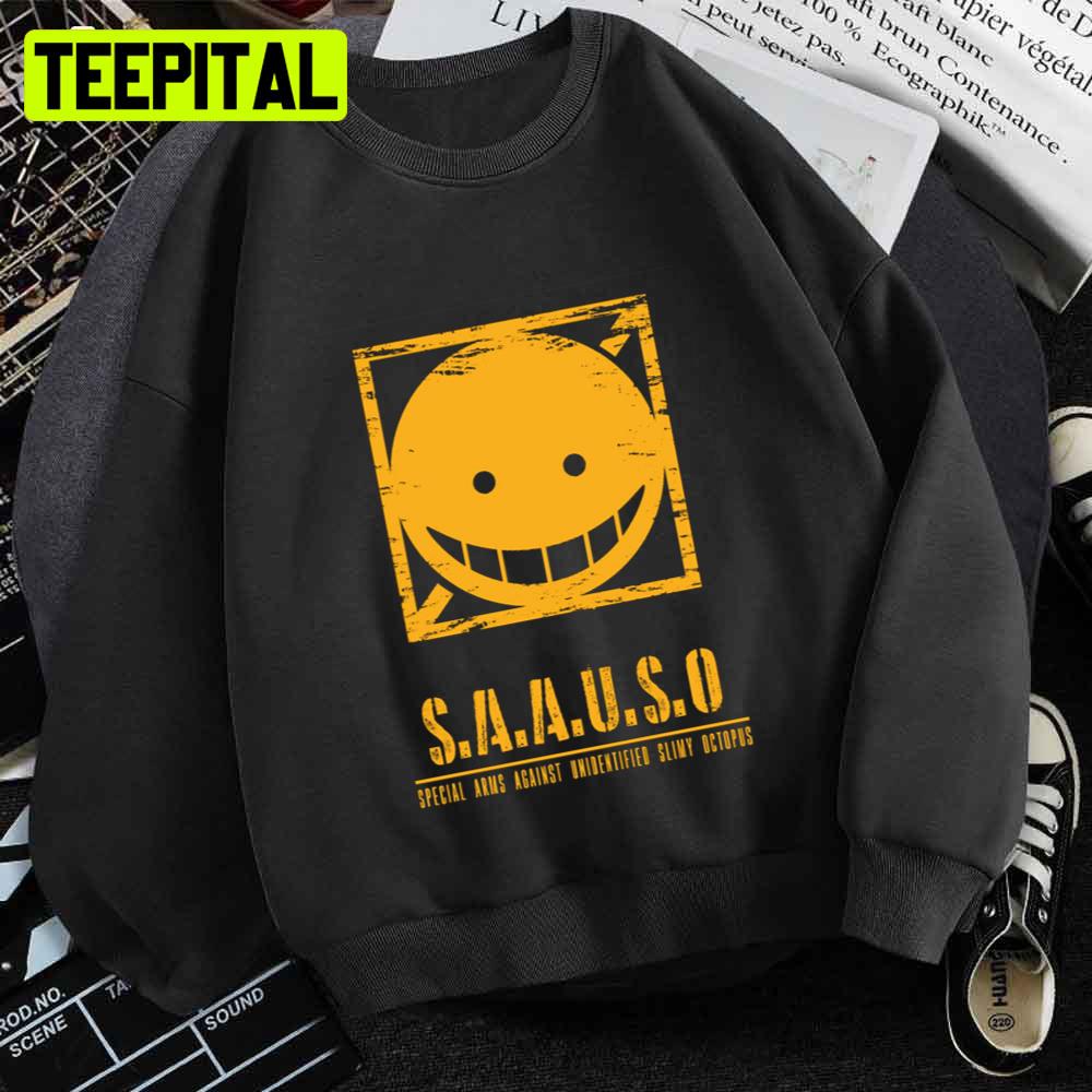 Yellow Style Saauso Assassination Classroom Koro Sensei Anime Unisex T-Shirt