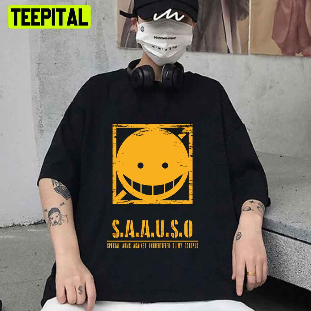 Yellow Style Saauso Assassination Classroom Koro Sensei Anime Unisex T-Shirt