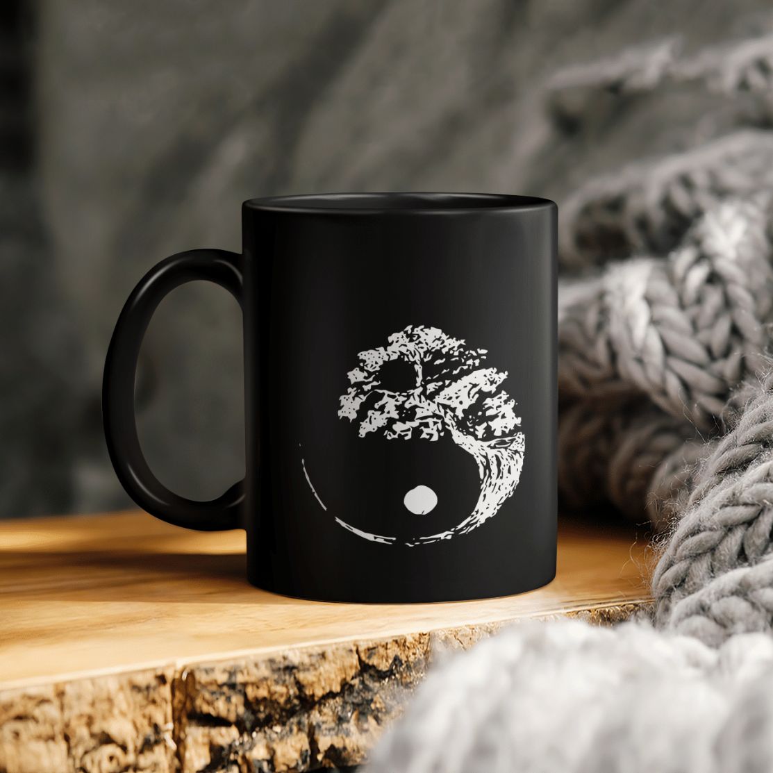Yin Yang Tree Ceramic Coffee Mug