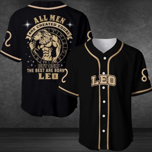 Zodiac The Best Are Born As Leo 3d Personalized 3d Baseball Jersey 180621xh