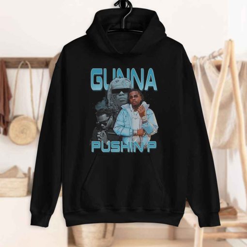 90’Style Inspired Vintage Hip Hop Gunna Pushinp Unisex Hoodie