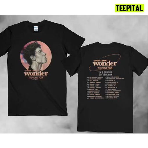 Shawn Mendes Wonder Noord-Amerika Tour 2022 Unisex T-Shirt